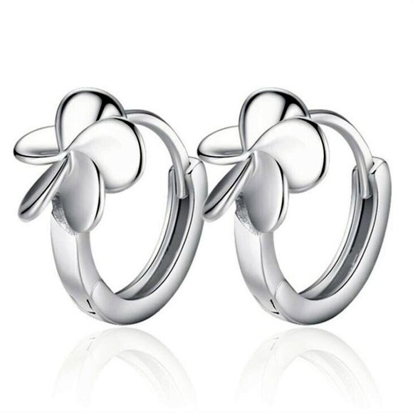New 925 Silver Flower Earrings - Picture 3 of 5